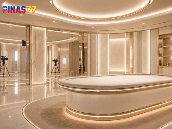 Roulette options shown in the PINAS77 live casino lobby